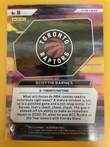 2021-22 Panini prizm scottie barnes silver RC シルバーパラレルルーキーカード　NBAカード　新人王_画像2