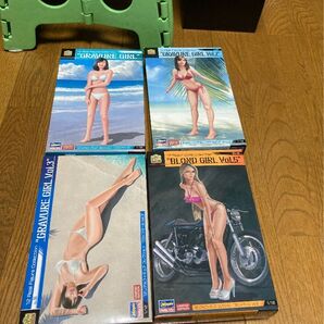1/12 ハセガワ グラビアガール ブロンドガール フィギュア 4点セット 未組立