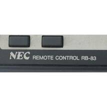 NEC ビデオデッキ リモコン RB-83_画像2
