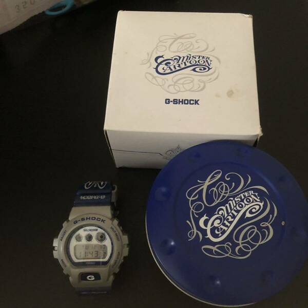 G-SHOCK CASIO チカーノ　コラボ　MR CARTOON ミスターカートゥーン　メタリック　シルバー×ブルー　DW-6900MRC 限定品　美品