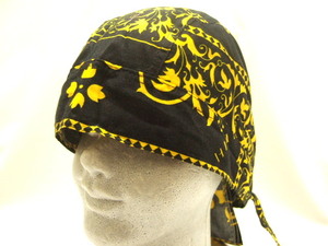  Yokohama newest middle . Chrome manner! attraction. bandana cap yellow men's lady's 4 point till postage 180 jpy yellow color 1a