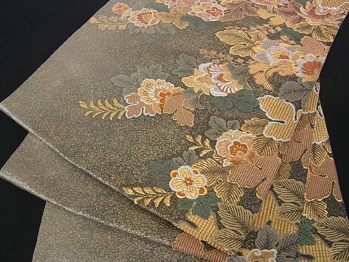 代引き手数料無料 棗 未使用 着物 袋帯 未使用 唐織 超美品 本物の販売
