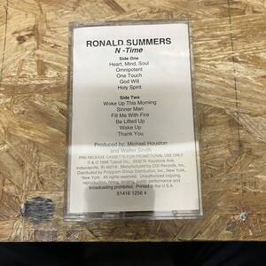 シ HIPHOP,R&B RONALD SUMMERS - N-TIME アルバム,MEGA RARE! TAPE 中古品