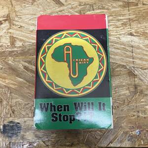 ケ HIPHOP,R&B AFRICAN UNITY - WHEN WILL IT STOP?!? シングル TAPE 中古品