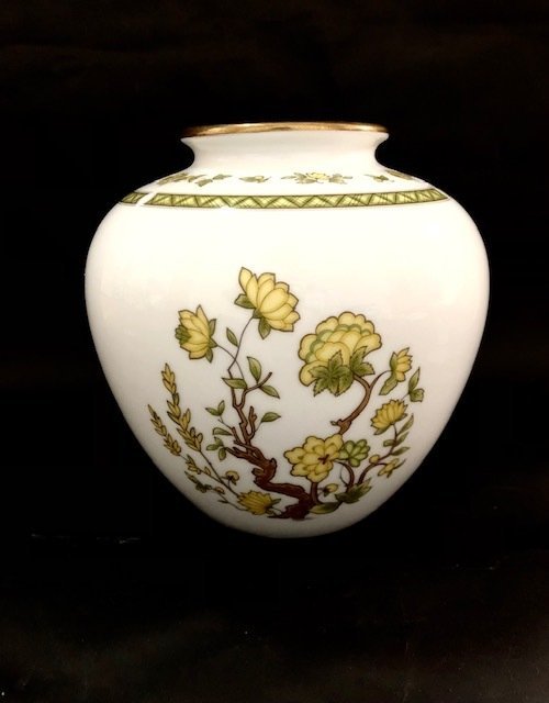 豪華 オールドノリタケ 金彩 コバルト 人物 花瓶 No.406