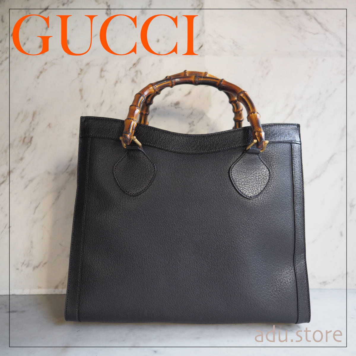 PayPayフリマ｜GUCCI グッチ バンブーライン レザー ショルダー トート