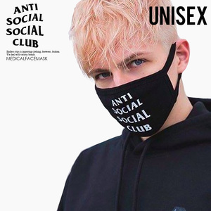 ■新品■ANTI SOCIAL SOCIAL CLUB MEDICAL FACE MASK メディカル フェイス マスク■ユニセックス■ブラック■medicalfacemask