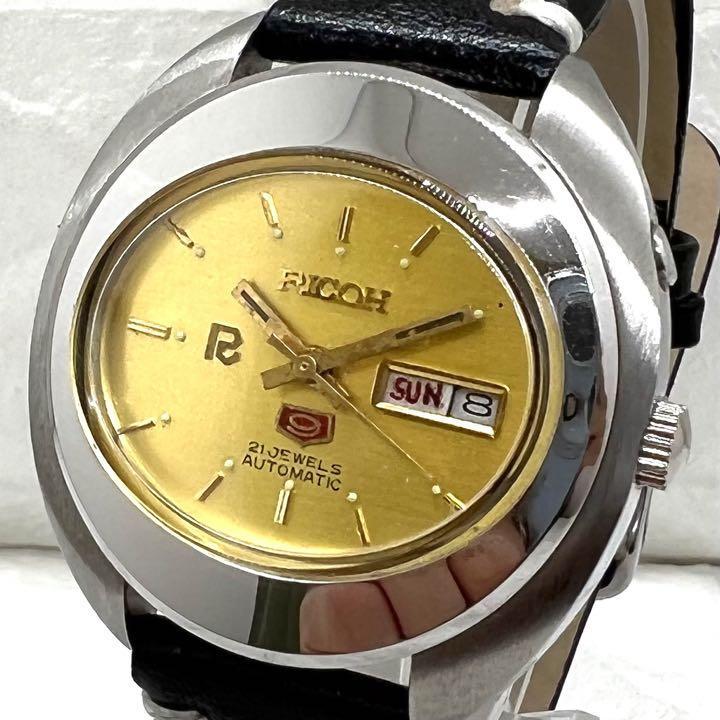 1970年代 未使用美品 リコー クリスタル 機械式 手巻き RICOH 腕時計 