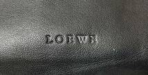 LOEWE ロエベ ロゴ　ポーチ　マルチ コスメ　小物入れ　レザー 黒 ブラック 　_画像7