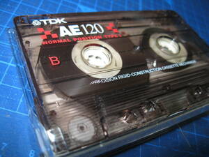 使用済み 中古　 カセットテープ　TDK　AE120　Type1 ノーマル　120分 1本 爪あり　No.665