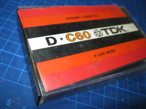  used . used cassette tape TDK D-C60 Type1 normal 60 minute 1 pcs nail equipped No.671
