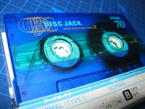 使用済み 中古　 カセットテープ　TDK　disc　jack　DJ2　Type2 ハイポジ　70分 1本 爪あり　No.662