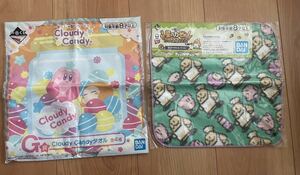 一番くじ 星のカービィ Cloudy Candy　G賞 タオル　ハンドタオル　カービー　グルメデラックス　ランチタオルコレクション　バンダイ