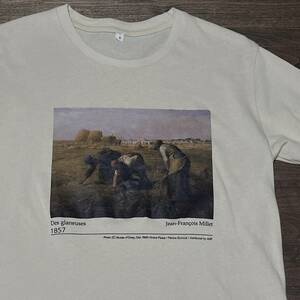 ジャン＝フランソワ・ミレー 落穂拾い Tシャツ Jean-Franois Millet Des glaneuses shirt