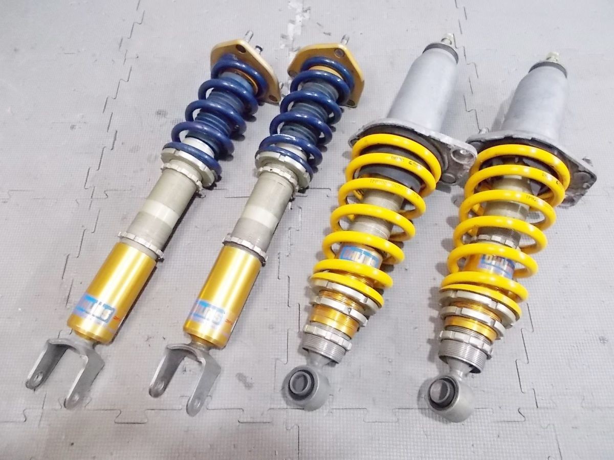 ブルー×レッド OHLINS 車高調 ダンパーのみ NA・NBロードスター用 ブルー×レッド OHLINS 車高調 ダンパーのみ NA・NBロードスター用
