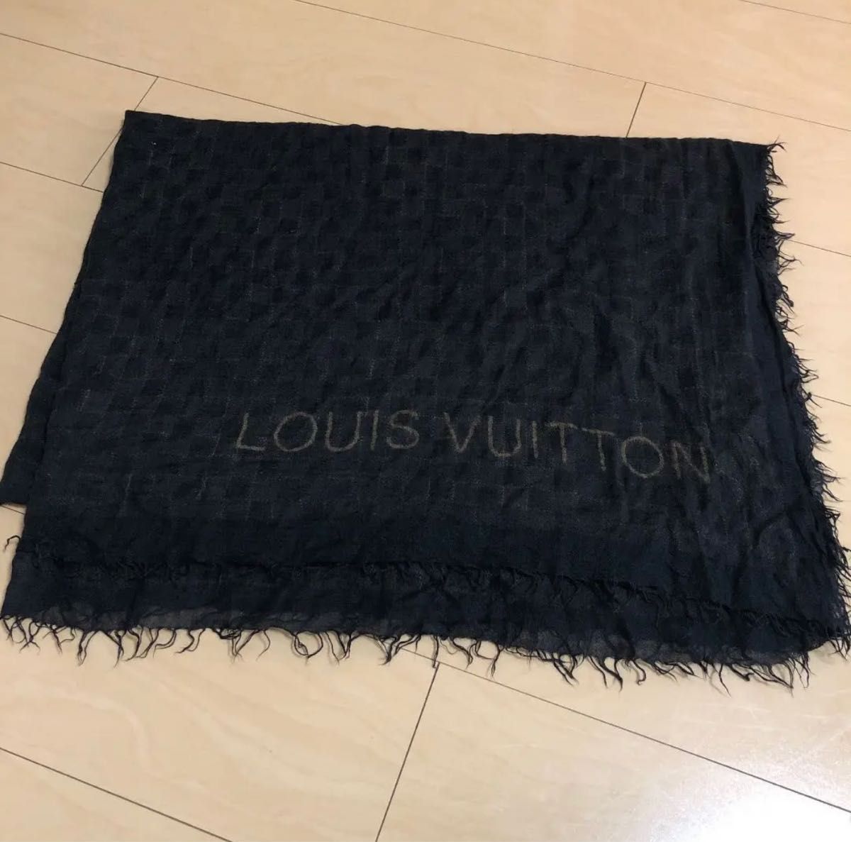 極美品】Louis Vuitton スパンコール ベルベット ストール 小物