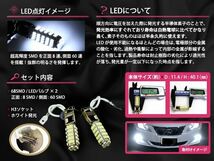 メール便送料無料 LEDフォグランプ デリカ スペースギア PD6W LEDバルブ ホワイト 6000K相当 H3 68発 SMD_画像2