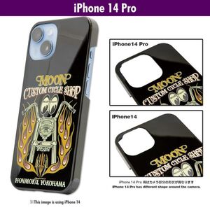 送料200円　MCCS ヘッドライト iPhone 14 Pro ハードケース [MQG201-14P]　MOONEYES