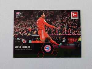 topps now card Serge Gnabry FC Bayern Munchen カード トップスナウ 2022-23 BUNDESLIGA 087 サッカー セルジュ・ニャブリ バイエルン