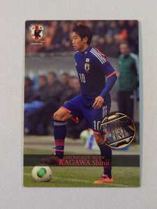 サッカー日本代表チップス 香川真司 カード カルビー Calbee 2014 ワールドカップ グッズ BE-01 マンチェスター・ユナイテッド プレミア