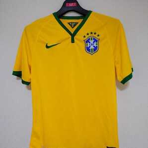 ブラジル代表 ユニフォーム Sサイズ(US) 半袖 ウェア シャツ 黄色 イエロー サッカー FIFA ワールドカップ ブラジル 2014 NIKE ナイキ