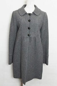 JILL STUART Jill Stuart circle collar wool coat middle height M gray 