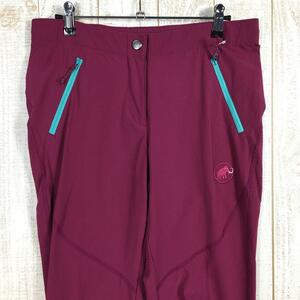 WOMENs 36 マムート パラドイ パンツ Pordoi Pants ソフトシェル パンツ MAMMUT 1020-10020 パープル系