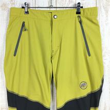 MENs 50 マムート パラドイ パンツ Pordoi Pants ソフトシェル パンツ MAMMUT 1020-08990 イエロー系_画像1