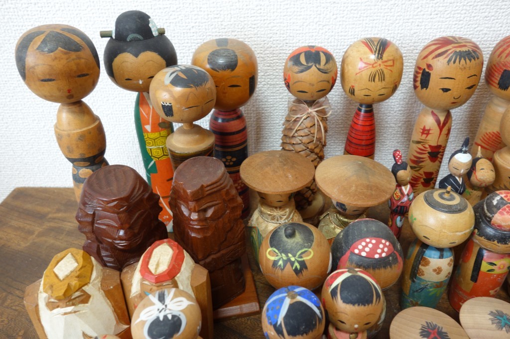 昭和レトロ お土産こけしまとめて76体 民芸品 郷土玩具 人形 温泉 土産