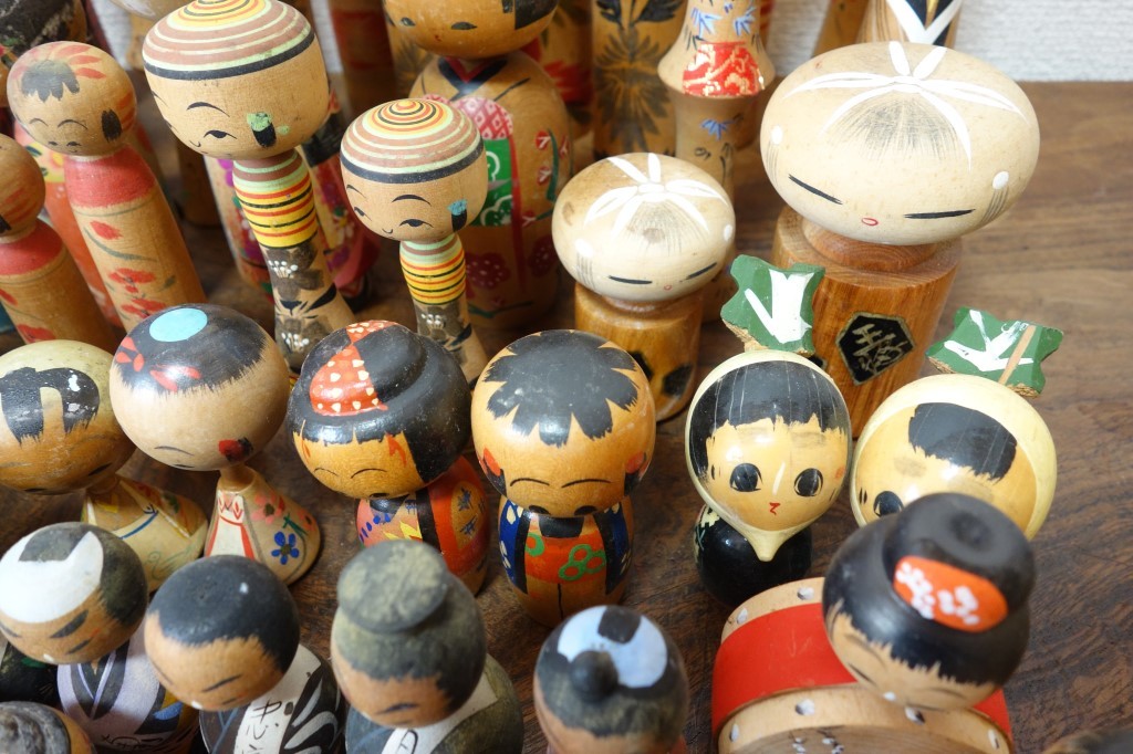 昭和レトロ お土産こけしまとめて76体 民芸品 郷土玩具 人形 温泉 土産