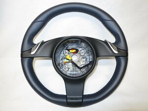  new same! 987 Cayman Porsche original leather steering gear steering wheel 997.347.803.59 E24 dark blue 911 997 control number (W-3720)