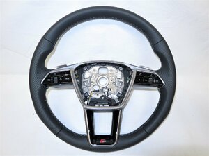  new same! A6 S line! Audi original leather steering gear steering wheel 4K0 419 091 Q 4K0419091 A7 A8 Q8 4K 4N 4M control number (W-ZXII12)