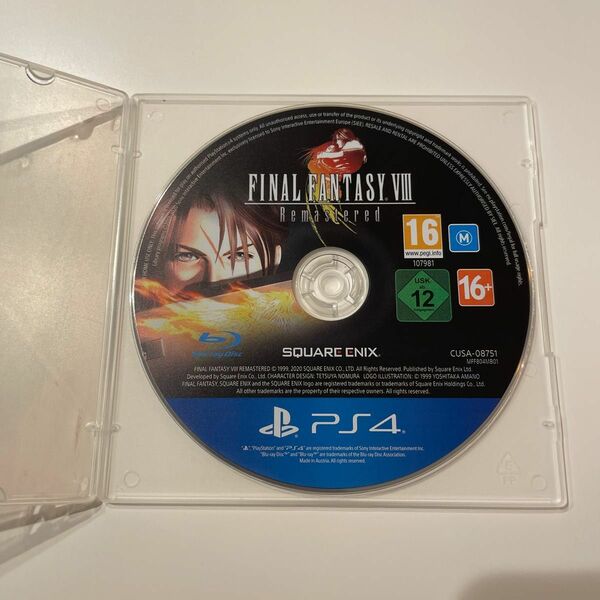 Final Fantasy VIII Remastered 欧州版ファイナルファンタジー8 PS4 ソフトのみ　