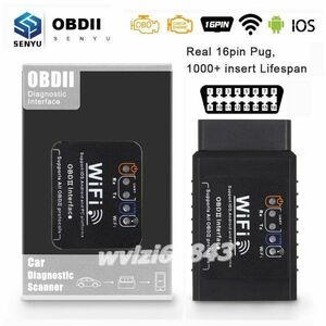 E1526：★人気☆　Android / IOS ELM 327 V1.5 OBD2 スキャナー用ELM327 V1.5 wifi OBD 2 OBD2 車の自動診断ツール WI-FI ODB2 OBDII