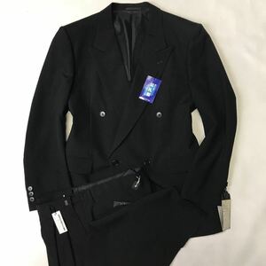 新品★激安/ダブルスーツ　礼服/サイズM A5/ブラック　黒/ノーベンツ/喪服　冠婚葬祭　アジャスター付　良品質素材★格安なのに絶品★