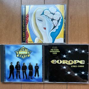 洋楽ロックグループ CD3枚セット デレク・アンド・ドミノス　/ナイト・レンジャー　/ヨーロッパ