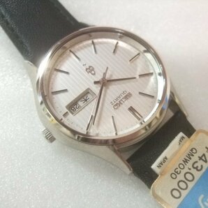デッドストック未使用品1975年モデル0843-8050セイコーシンプルクオーツヘソ付腕時計 W507の画像5