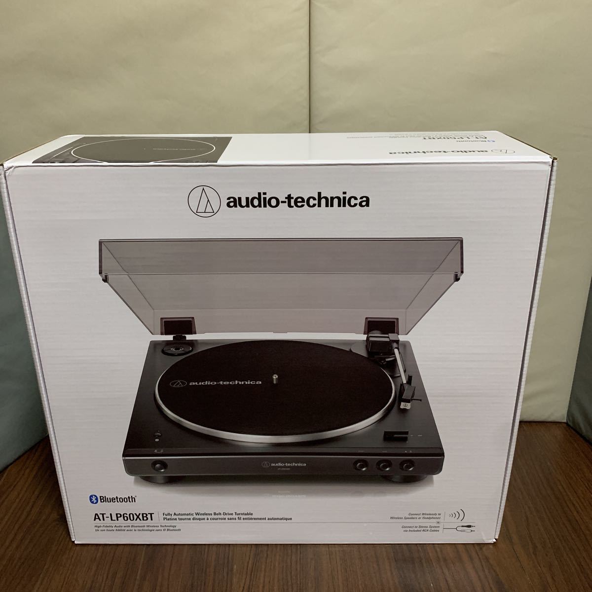 オーディオテクニカ フルオートレコードプレーヤー レッド AT-LP60X RD