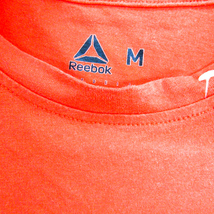 リーボック 半袖Ｔシャツ ロゴ ラウンドネック 無地 トップス スポーツ メンズ Mサイズ レッド Reebok_画像3