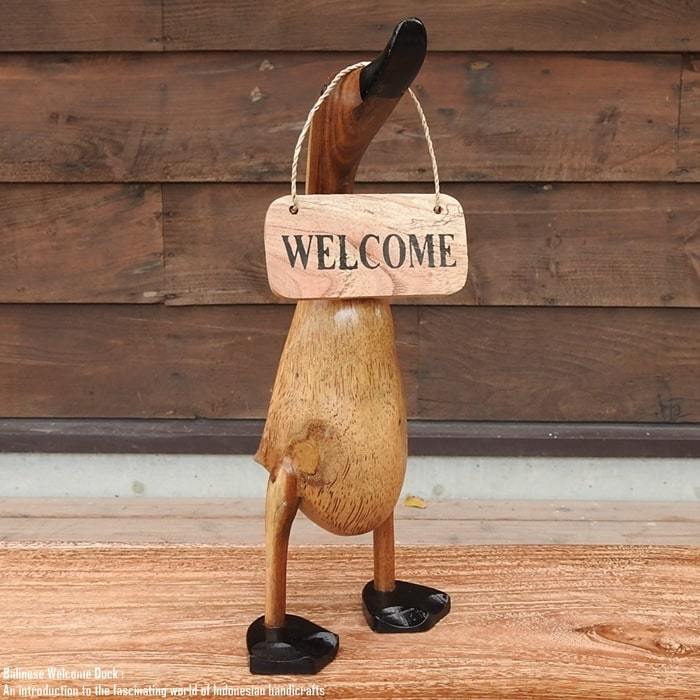 ウェルカムボード アヒルさん ナチュラルカラー Mサイズ ウェルカム人形 あひる