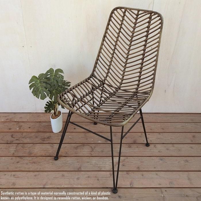 Synthetic Rattan Dining Chair C35 DiningChair Artificial Rattan All-Weather Dining Chair Garden Chair Asian Resort Chair, Handmade items, furniture, Chair, Chair, chair