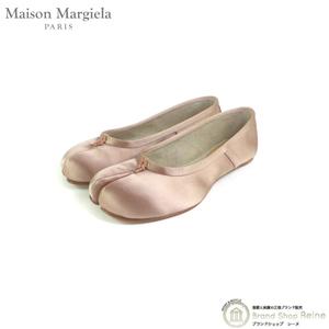 メゾン マルジェラ （Maison Margiela） Tabi タビ 足袋 バレリーナ シューズ サテン S58WZ0117 ダスティローズ #37 1/2（新品）