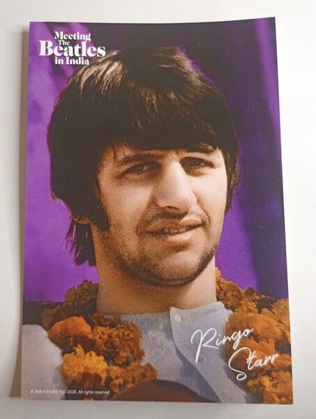 ミーティング・ザ・ビートルズ・イン・インド 来場記念ポストカード BEATLES リンゴ・スター