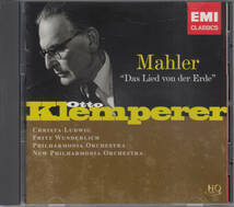 ◆送料無料◆マーラー：交響曲「大地の歌」～フリッツ・ヴンダーリッヒ、クリスタ・ルートヴィヒ、クレンペラー v4444_画像1