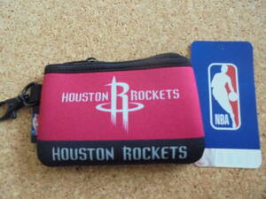 HOU ★NBA ★財布 【★ネオプレーン ★コインケース】★HOU【★ヒューストン・ロケッツ】★800円税の品 ★バスケ ★小銭 コレクション品