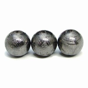 天然石 パワーストーン　　30858E　　10mm 5A ブラック ギベオン 黒色 鉄隕石 1粒売り 鑑別済・本物保証 送料無料 ナミビア産