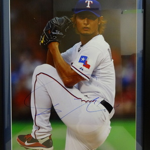 16 Yu DARVISH ダルビッシュ 有 直筆サイン入り特大写真 額装済 直筆サイン MLB 【送料無料】の画像3