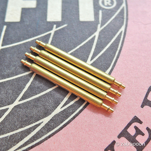  Vintage Gilt Gold gilding finishing spring stick 20mm4ps.@1 set 1940~1950 period SWISS made unused!
