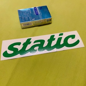 絶版！初期物！★STATIC★緑　STANCE:NATION 抜きステッカー USDM スタンスネイション