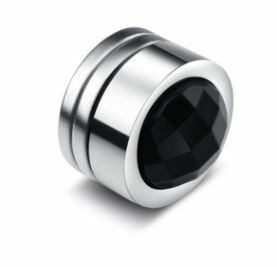  men's lady's magnet earrings titanium steel black 2 piece set f14